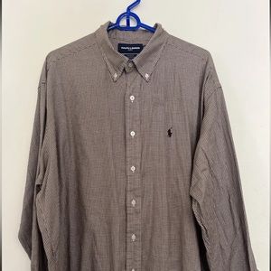 Men’s Polo Ralph Lauren Golf Shirt Collar Button Down Shirt Tilden Classic Fit